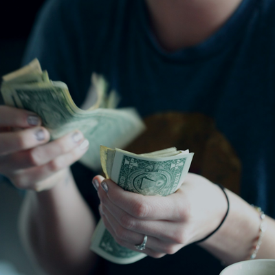 Counting money for a cashback campaign
